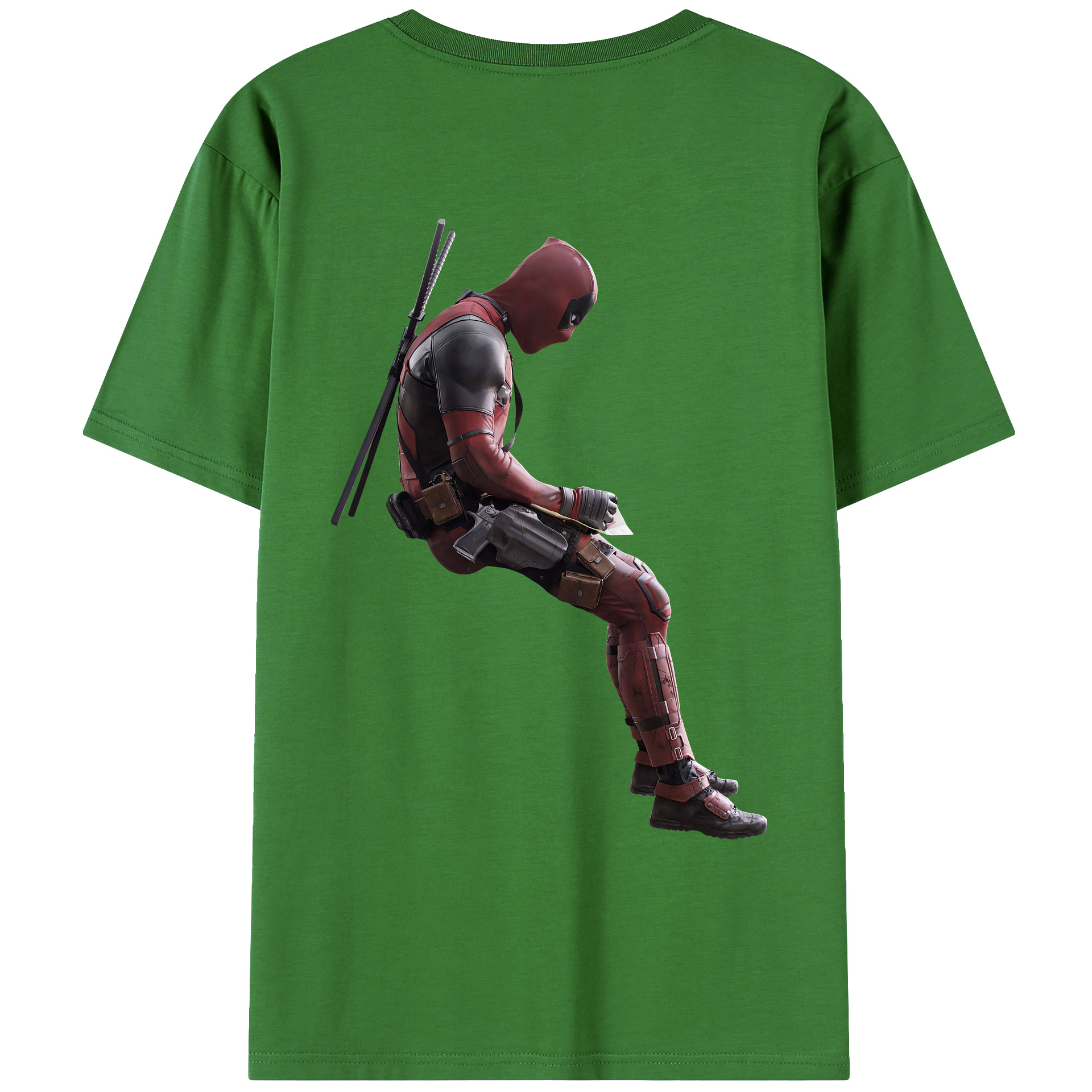 （画像用） Deadpool デッドプール レディース半袖Tシャツ(バックプリント)